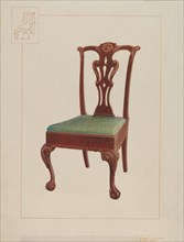 Mahogany Chair, 1937. Creator: Edward L Loper.