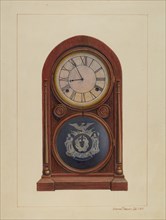 Mantel Clock or Shelf Clock, c. 1938. Creator: Samuel Fineman.