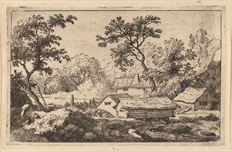 Mill below a Waterfall, probably c. 1645/1656. Creator: Allart van Everdingen.