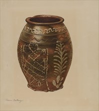 Pa. German Jar, c. 1939. Creator: Aaron Fastovsky.