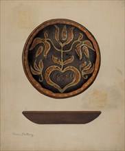Pa. German Plate, c. 1940. Creator: Aaron Fastovsky.