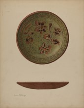 Pa. German Plate, c. 1940. Creator: Aaron Fastovsky.