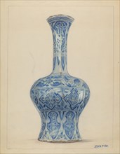 Porcelain Vase, 1936. Creator: John Fisk.