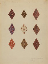 Quilt Patches, c. 1937. Creator: Mary Fitzgerald.