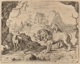 Reynard Promises to Reveal the Hidden Treasure, probably c. 1645/1656. Creator: Allart van Everdingen.