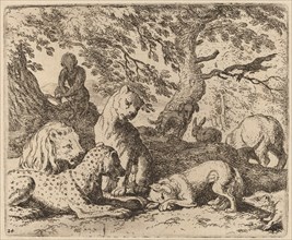 Reynard Winds His Tale and Wrongs His Father, probably c. 1645/1656. Creator: Allart van Everdingen.