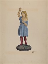 Shop Figure - Child, c. 1937. Creator: Beverly Chichester.