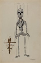 Skeleton Marionette, c. 1936. Creator: George File.