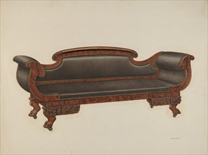 Sofa, c. 1940. Creator: Harry Eisman.