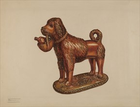 Statuette of a Dog, c. 1937. Creator: Frank Fumagalli.