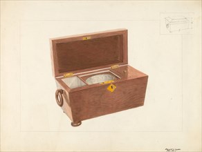 Sugar and Tea Box, c. 1936. Creator: Edward L Loper.