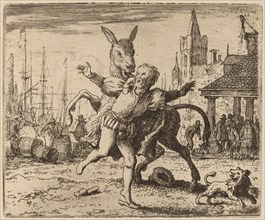 The Ass and the Hound, probably c. 1645/1656. Creator: Allart van Everdingen.
