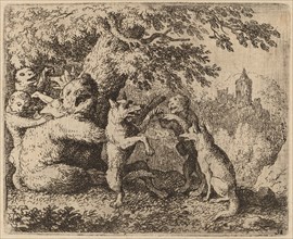 The Bear and the Wolf are Persecuted, probably c. 1645/1656. Creator: Allart van Everdingen.
