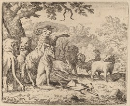 The Ram Blesses Reynard, probably c. 1645/1656. Creator: Allart van Everdingen.