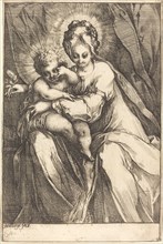 The Virgin and Child with a Rose, c. 1616/1617. Creator: Jacques Bellange.