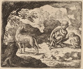 The Wolf and the Monkeys, probably c. 1645/1656. Creator: Allart van Everdingen.