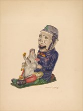 Toy Bank: "Paddy and the Pig", c. 1938. Creator: Sarkis Erganian.