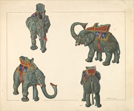 Toy Bank: Elephant, c. 1938. Creator: William O. Fletcher.