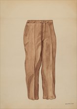 Trousers, c. 1937. Creator: William O. Fletcher.