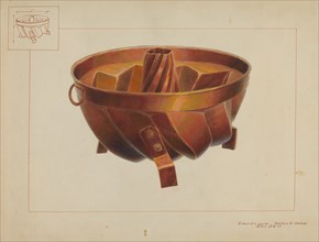 Turk's Head Cake Pan, c. 1937. Creator: Edward L Loper.