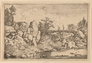 Two Logs in the Water, probably c. 1645/1656. Creator: Allart van Everdingen.