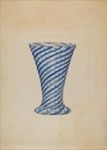 Vase (Blue and White), c. 1936. Creator: Albert Eyth.