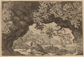 View through a Pierced Rock, probably c. 1645/1656. Creator: Allart van Everdingen.