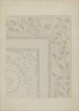 White Quilted Coverlet, c. 1936. Creator: Edward L Loper.