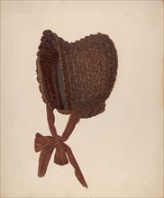 Woman's Bonnet, 1935/1942. Creator: Marie Famularo.