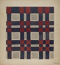 Woven Textile, 1935/1942. Creator: Byron Dingman.