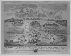 A Correct VIew of the Battle Near the City of New Orleans (January 8, 1815), ca. 1816. Creator: Francisco Scacki.