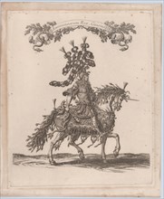 Americanorum Rex, Guisius, from 'Courses de Testes et de Bagues Faittes par Roy et par ..., 1662-70. Creator: Israel Silvestre.