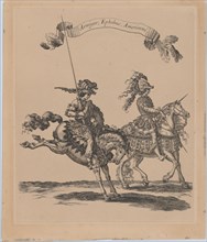 Armiger, Ephebus, Americani, from 'Courses de Testes et de Bagues Faittes par Roy et pa..., 1662-70. Creator: Israel Silvestre.