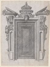 Design for a Door Frame, 1565-70. Creator: Jacques Androuet Du Cerceau.