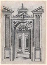 Design for a Door Frame, 1565-70. Creator: Jacques Androuet Du Cerceau.