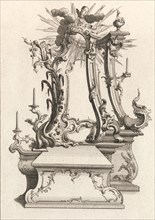 Design for an Altar, Plate 2 from an Untitled Series of Designs for Altars,..., Printed ca. 1750-56. Creator: Jacob Gottlieb Thelot.