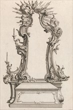 Design for an Altar, Plate 4 from an Untitled Series of Designs for Altars,..., Printed ca. 1750-56. Creator: Jacob Gottlieb Thelot.