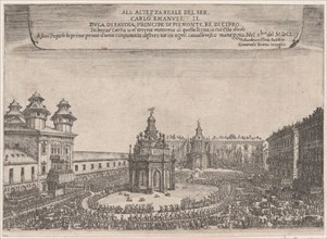 Festival in Turin, October 1650, 1650. Creator: Giovenale Boetto.