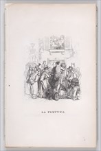 Fortune from The Complete Works of Béranger, 1836. Creator: J Constantine Beneworth.