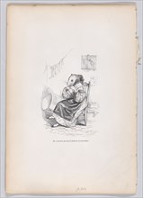 Here is one who mends by nicely biting from Scenes from the Private and Public Life..., ca. 1837-47.