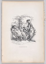 I was ignominiously arrested from Scenes from the Private and Public Life of Animal..., ca. 1837-47. Creator: Pierre Francois Godard.