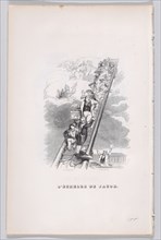 Jacob's Ladder from The Complete Works of Béranger, 1836. Creator: John Thompson.