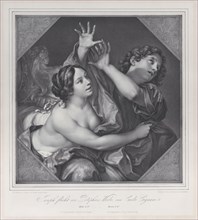 Joseph and Potiphar's wife, 1837. Creator: Franz Seraph Hanfstaengl.
