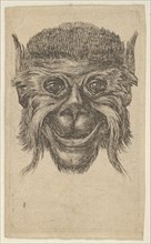 Monkey Mask, from Divers Masques, ca. 1635-45. Creator: Francois Chauveau.