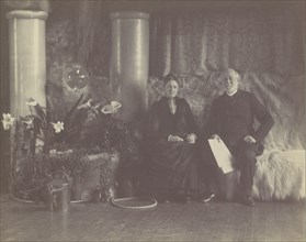 Mr. and Mrs. Charles L. Tiffany in Louis C. Tiffany's Studio, ca. 1890. Creator: George Collins Cox.