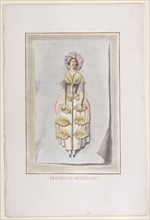 Pervenche Desséchée, from Les Fleurs Animées, 1847., 1847. Creator: Charles-Michel Geoffroy.