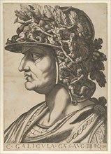 Plate 4: Caius in profile facing left, from 'The Twelve Caesars', 1610-40. Creator: Anon.