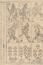 Sheet of Playing Cards, 16th century. Creator: Georg Schachomair.
