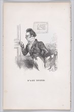 Robin, the Friend from The Complete Works of Béranger, 1836. Creator: Jean Ignace Isidore Gerard.