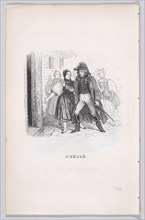 The Exiled from The Complete Works of Béranger, 1836. Creator: Auguste Raffet.